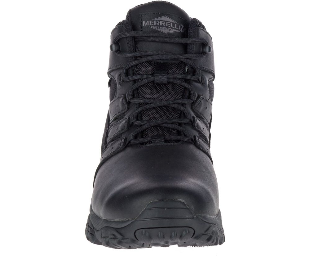 Merrell Boots Black - Moab 2 Mid Tactical Response Waterproof - Mens 52XMWLNRQ
